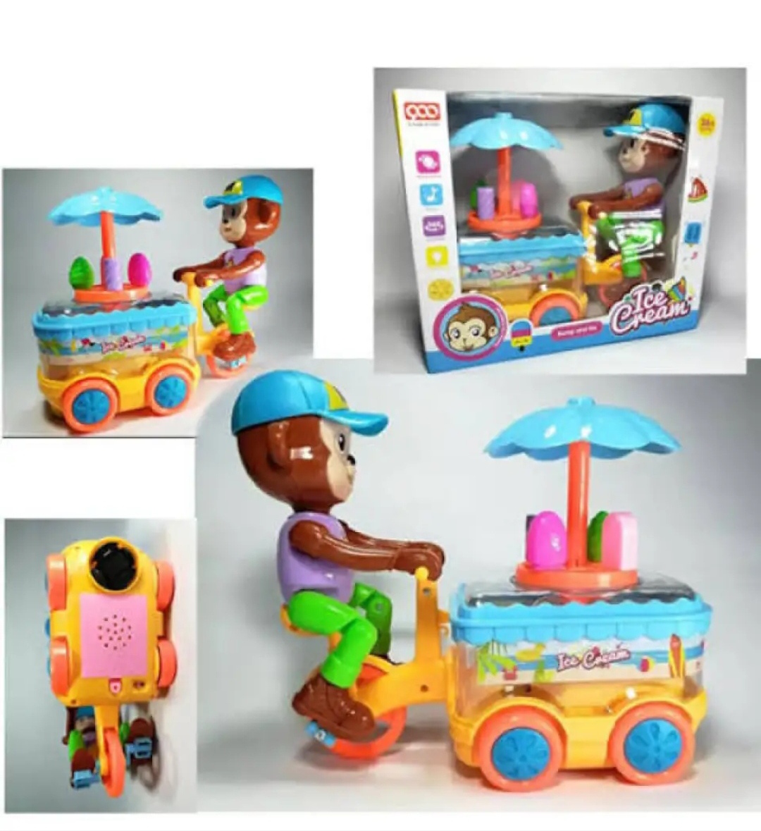 Musical and lighting ice cream toy car