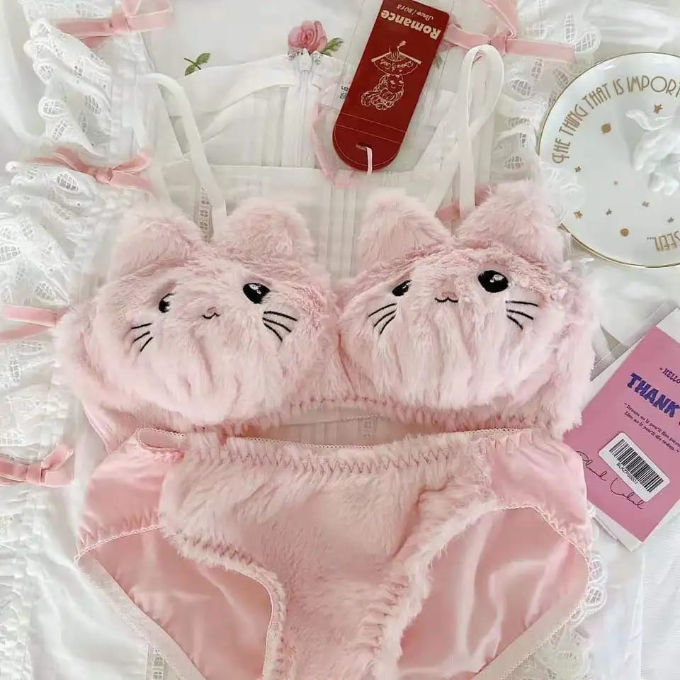 Cat set bra