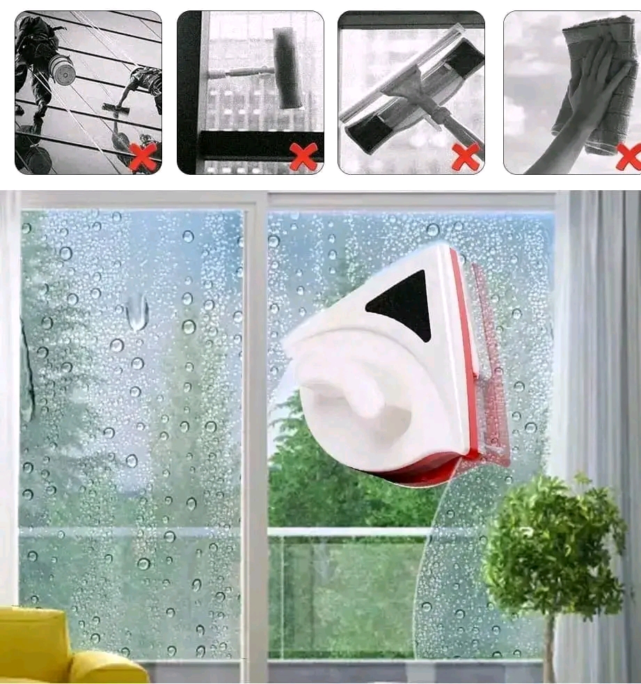 💯☑Double-side Magnetic Glass Wiper Window Cleaner 🪟