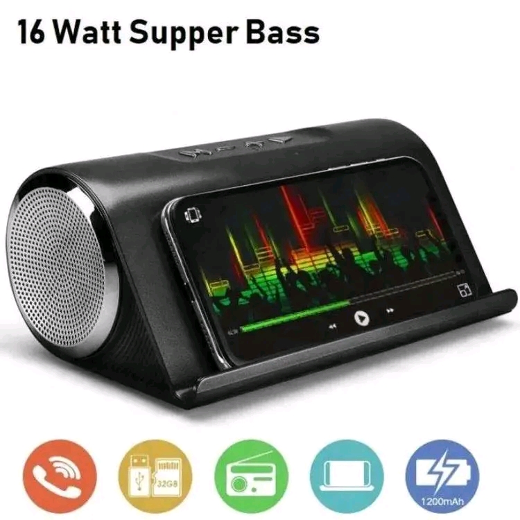 LP V9A Wireless Bluetooth Portable Speaker Super Bass with Stand Phone